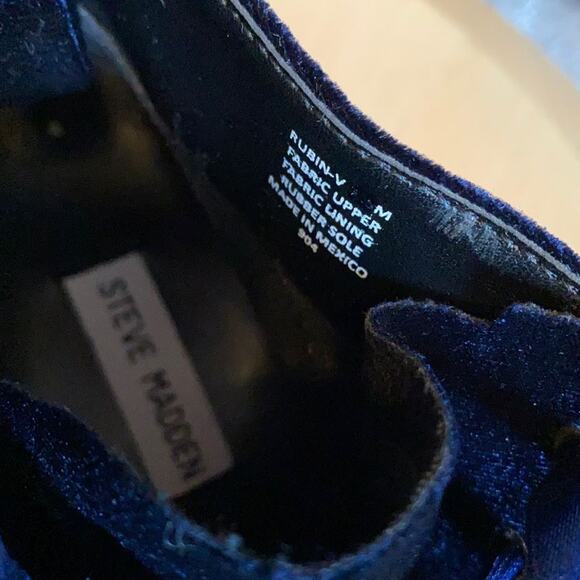 Steven Madden blue suede boots - Picture 3 of 6